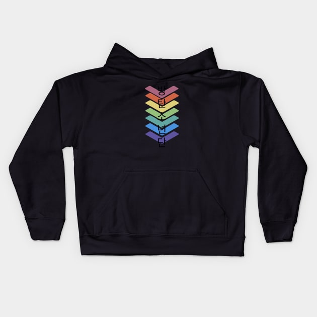 Rainbow BTS Kids Hoodie by starryn1ght